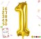 40 Inch Gold Number Balloon 0-9 – Large Helium Foil Number Balloons for Birthday, Wedding, Anniversary & Party Decorations (Gold Balloon)